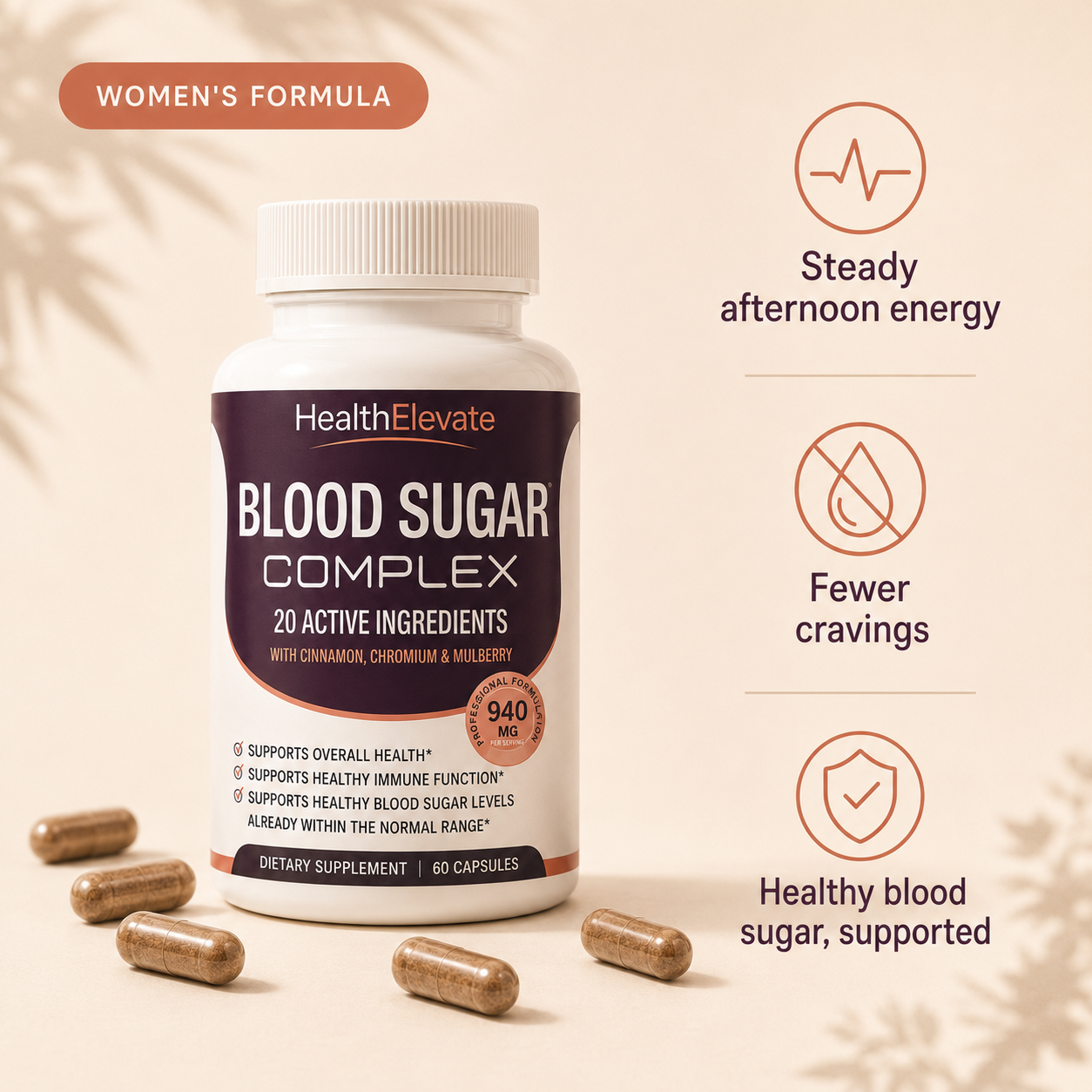 Blood Sugar Complex - 940 mg